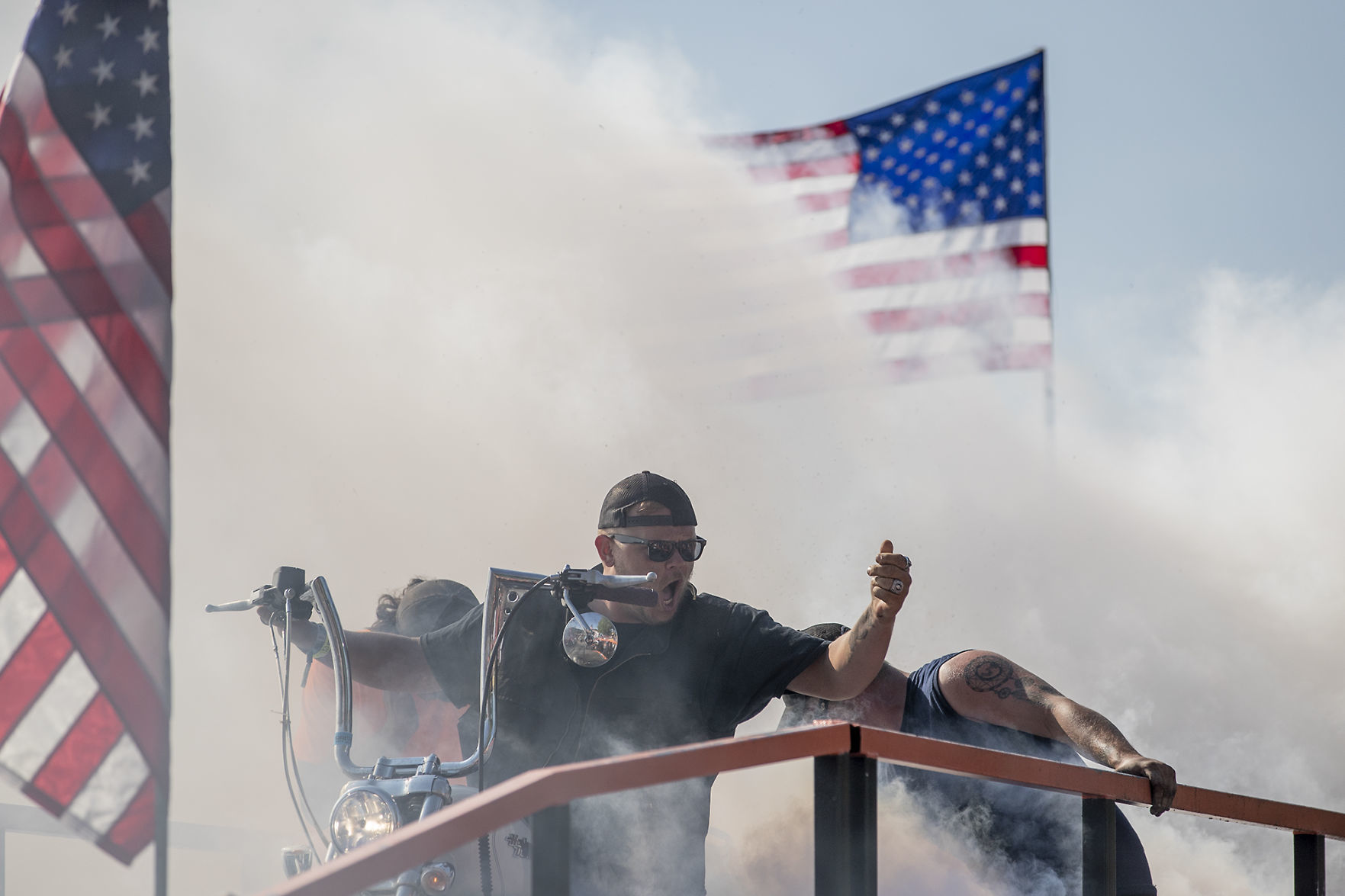 Biker burnouts